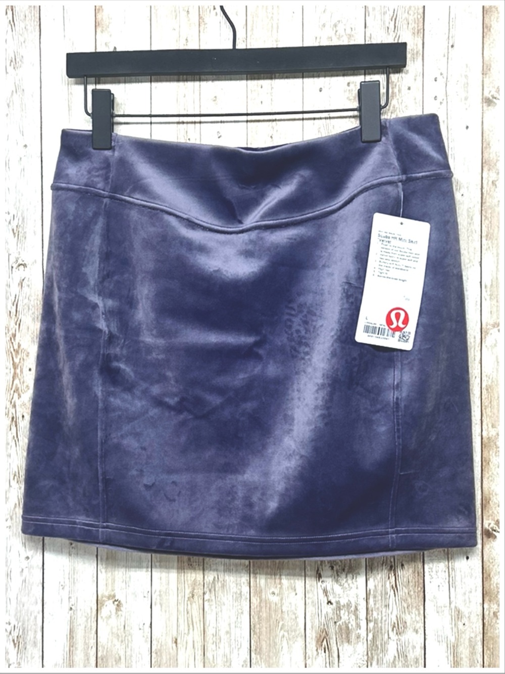 Lululemon Scuba HR Mini Skirt *Velvet in Nightfall NWT ~ Size L ~ Item #BB104